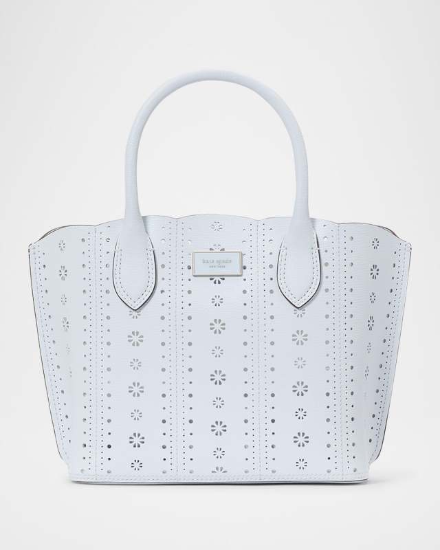 suite scalloped pointelle leather crossbody bag